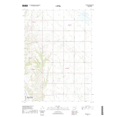 2017 Map of Wagner SW, 2017 Print