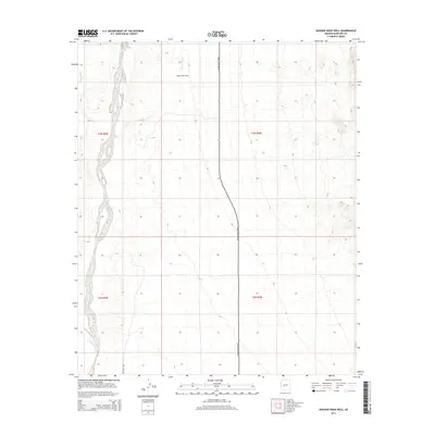 2014 Map of Wagner Wash Well, 2014 Print