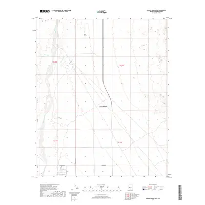 2018 Map of Wagner Wash Well, 2018 Print