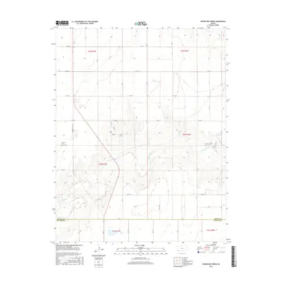 2016 Map of Wagon Bed Spring, 2016 Print
