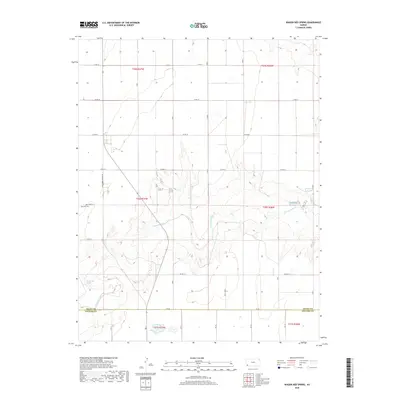 2018 Map of Wagon Bed Spring, 2018 Print