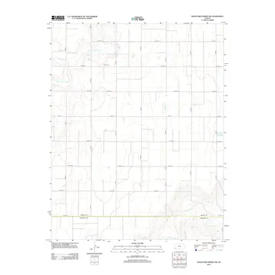 2012 Map of Wagon Bed Spring NW, 2012 Print