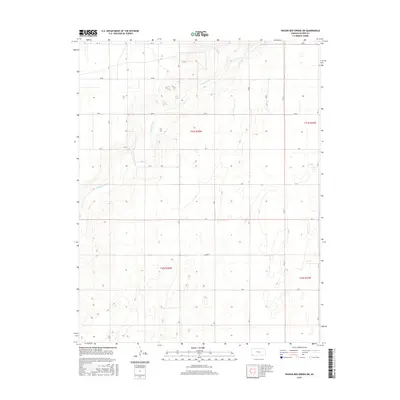 2015 Map of Wagon Bed Spring SW, 2015 Print
