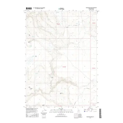 2017 Map of Wagon Box Basin, 2017 Print
