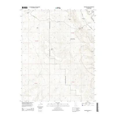 2014 Map of Wagon Box Mesa, 2014 Print