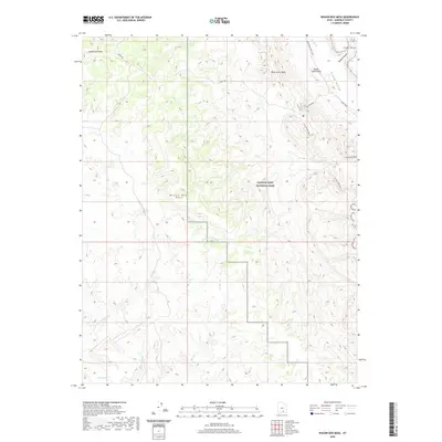 2020 Map of Wagon Box Mesa, 2020 Print