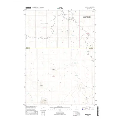 2017 Map of Wagon Butte, 2017 Print
