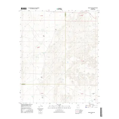 2017 Map of Wagon Canyon, 2017 Print