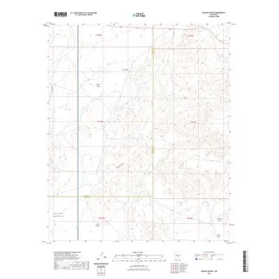 2023 Map of Wagon Canyon, 2023 Print