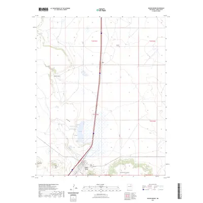 2023 Map of Wagon Mound, 2023 Print