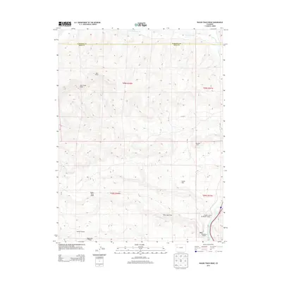 2013 Map of Wagon Track Ridge, 2013 Print