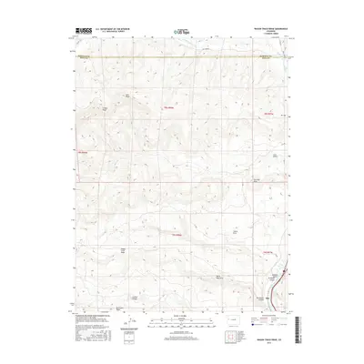 2016 Map of Wagon Track Ridge, 2016 Print