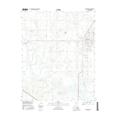 2016 Map of Wagoner West, 2016 Print
