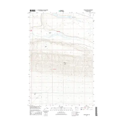 2017 Map of Wahatis Peak, 2017 Print