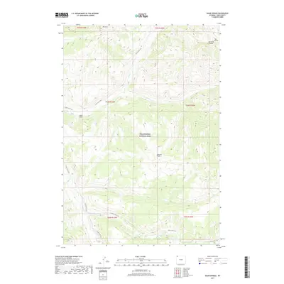 2017 Map of Wahb Springs, 2017 Print