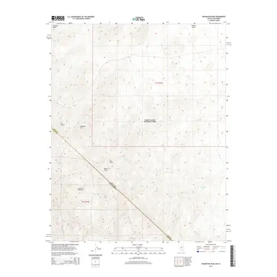 2014 Map of Wahguyhe Peak, 2014 Print