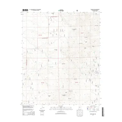 2013 Map of Wahoo Peak, 2013 Print