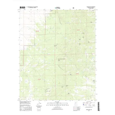 2017 Map of Wahoo Peak, 2017 Print