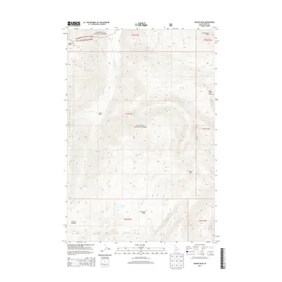 2013 Map of Wahoo Peak, 2013 Print