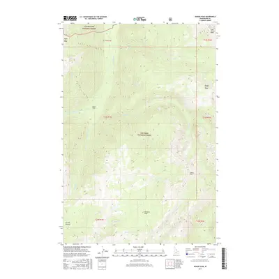 2017 Map of Wahoo Peak, 2017 Print