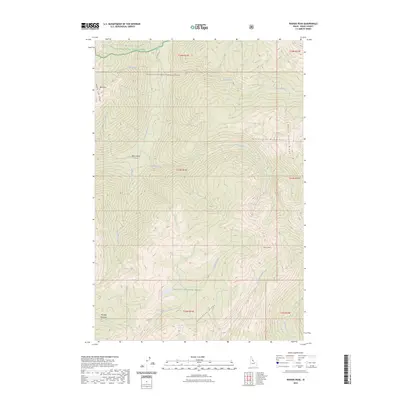 2023 Map of Wahoo Peak, 2023 Print