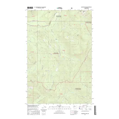 2017 Map of Wahpenayo Peak, 2017 Print