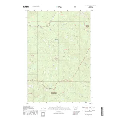 2020 Map of Wahpenayo Peak, 2020 Print