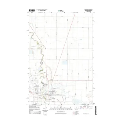 2014 Map of Wahpeton, 2014 Print