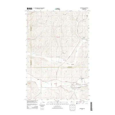 2014 Map of Waitsburg, 2014 Print
