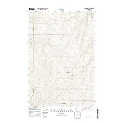 2014 Map of Waitsburg NW, 2014 Print
