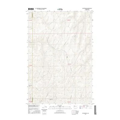 2017 Map of Waitsburg NW, 2017 Print