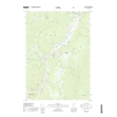 2018 Map of Waitsfield, 2018 Print