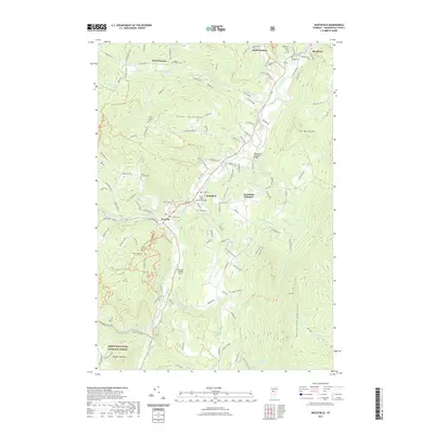 2021 Map of Waitsfield, 2021 Print