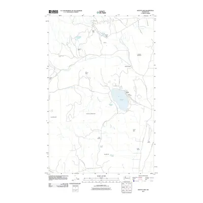 2011 Map of Waitts Lake, 2011 Print