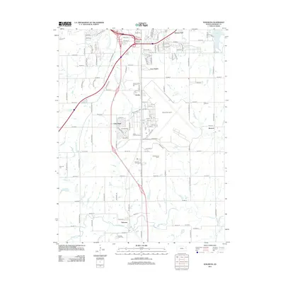 2012 Map of Wakarusa, 2012 Print