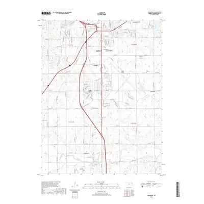 2018 Map of Wakarusa, 2018 Print