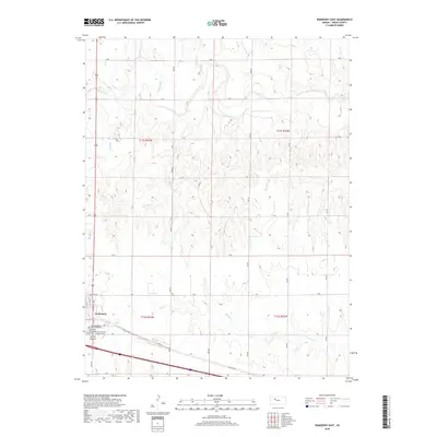 2018 Map of WaKeeney East, 2018 Print