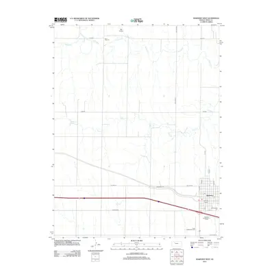 2012 Map of WaKeeney West, 2012 Print