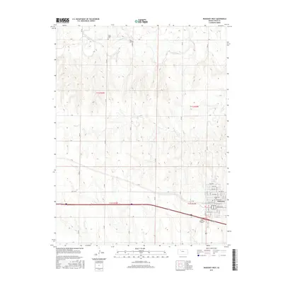 2015 Map of WaKeeney West, 2015 Print