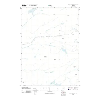 2010 Map of Wakely Mountain, 2010 Print