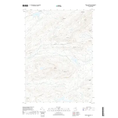 2019 Map of Wakely Mountain, 2019 Print