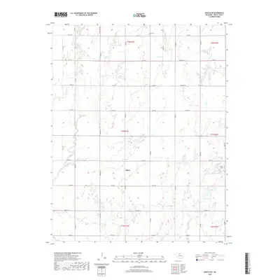 2018 Map of Wakita SW, 2018 Print