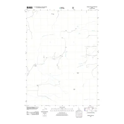 2011 Map of Wakley Peak, 2011 Print