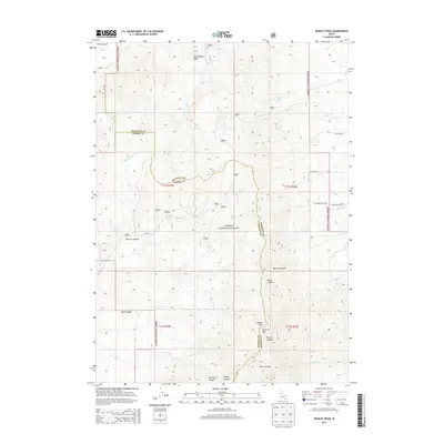 2013 Map of Wakley Peak, 2013 Print