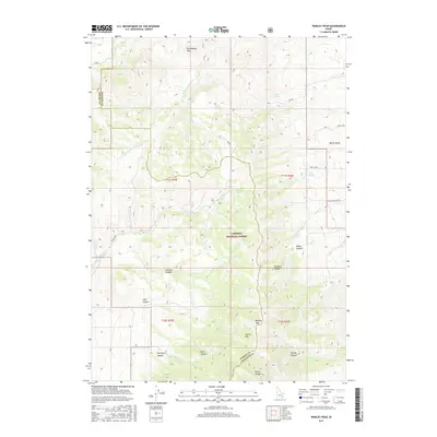 2017 Map of Wakley Peak, 2017 Print