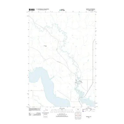 2012 Map of Wakpala, 2012 Print