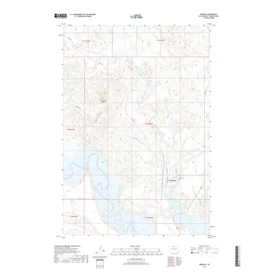 2017 Map of Wakpala, 2017 Print