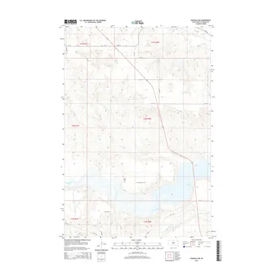 2015 Map of Wakpala NW, 2015 Print