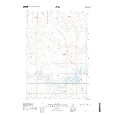 2017 Map of Wakpala NW, 2017 Print