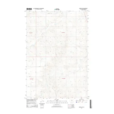 2015 Map of Wakpala SW, 2015 Print